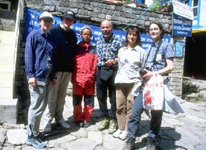 meeting Peter Hillary in Namche