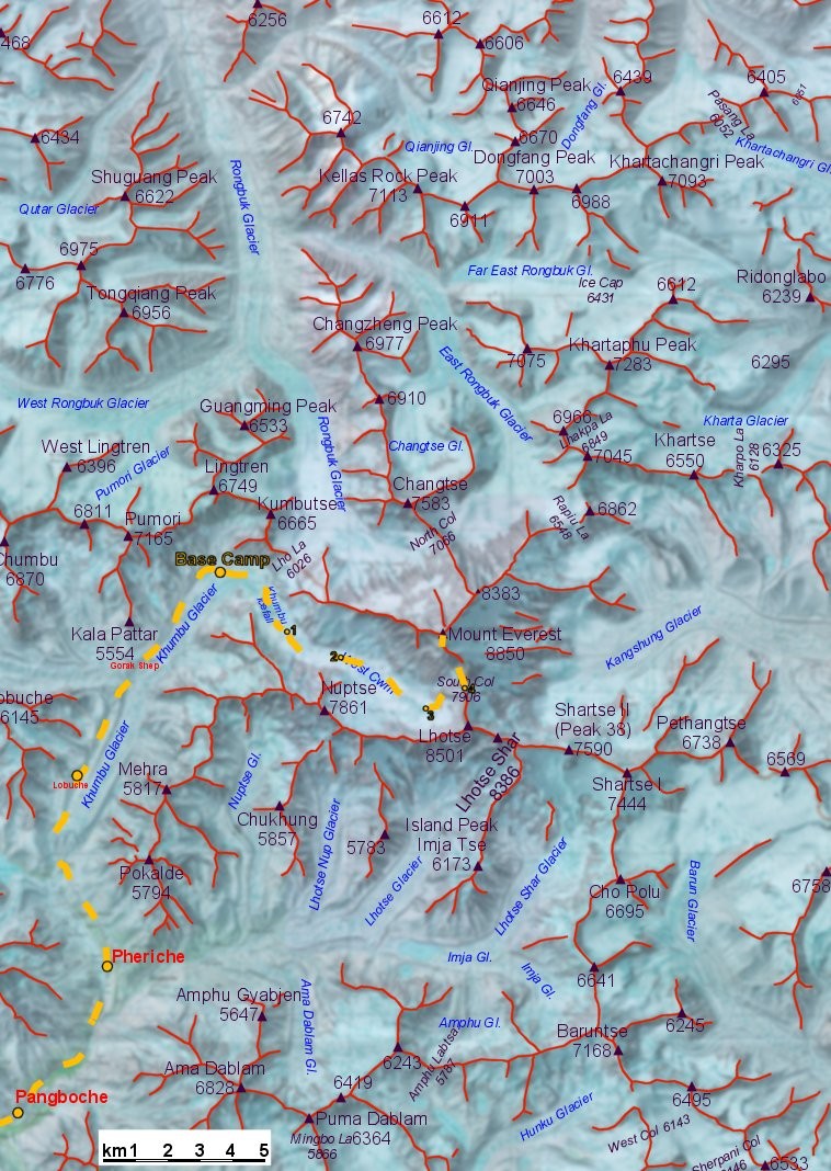 Mount Everest Routes